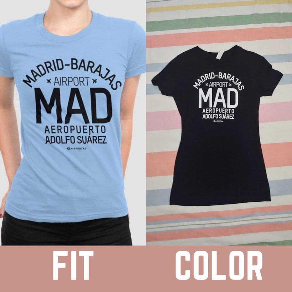 Airportag Madrid Barajas Airport Women's Tee